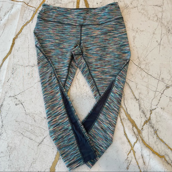 Zella Multi-colored Cosmic Space Dye Cropped Leggings, Size M - Picture 5 of 9